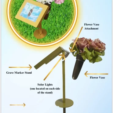Temporary Marker With Solar Lights