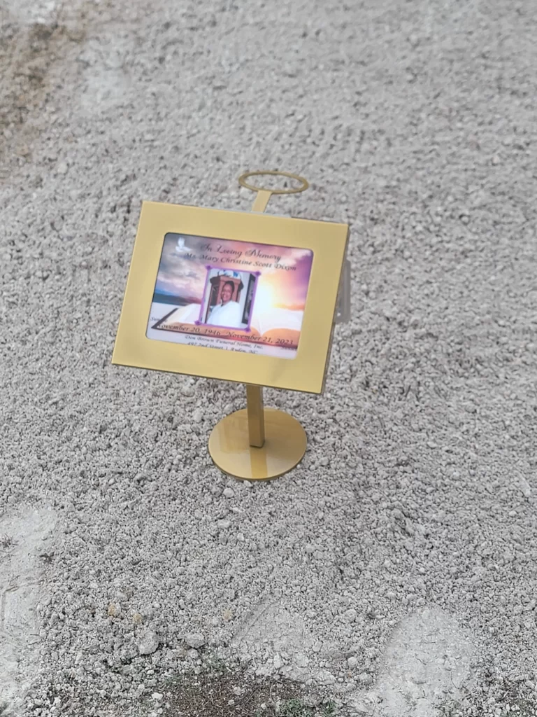 Temporary Grave Markers Metal - One Life Memorials