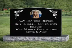 Single Black Upright with Flowers and Photo [370347]