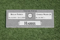 Double Flat Gray Marker – Double Panel with Scroll [371963]