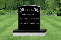 Single Black Upright with Doves [372523]