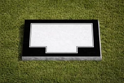 Blank Single Flat Marker With Black Border (Customizable)15720