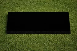 Double Flat Black “Blank Canvas” Granite Marker (15703)