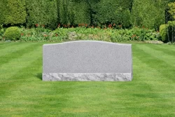 Double Gray Granite Slant Marker (15712)