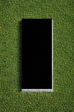 Full Black Granite Ledger (15713)