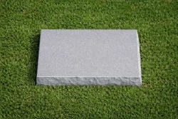 Single Flat Gray Granite Marker (15702)